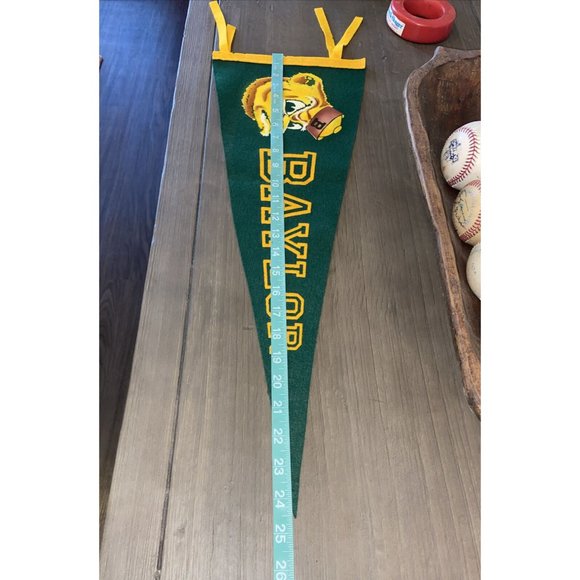 Vintage 50’s 1950's BAYLOR UNIVERSITY SAILOR BEAR Pennant - Picture 7 of 10